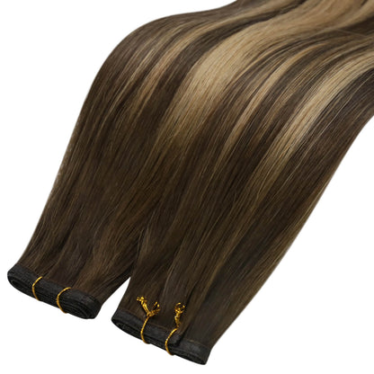 human hair bundles dark brown natural straight hair weave