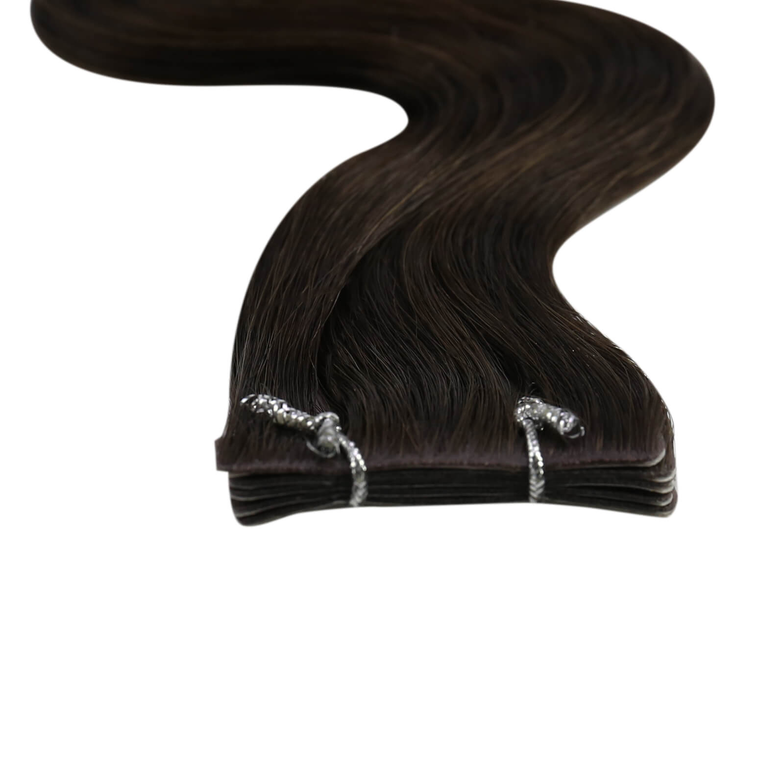 injection tape in human hair extensions darkest brown