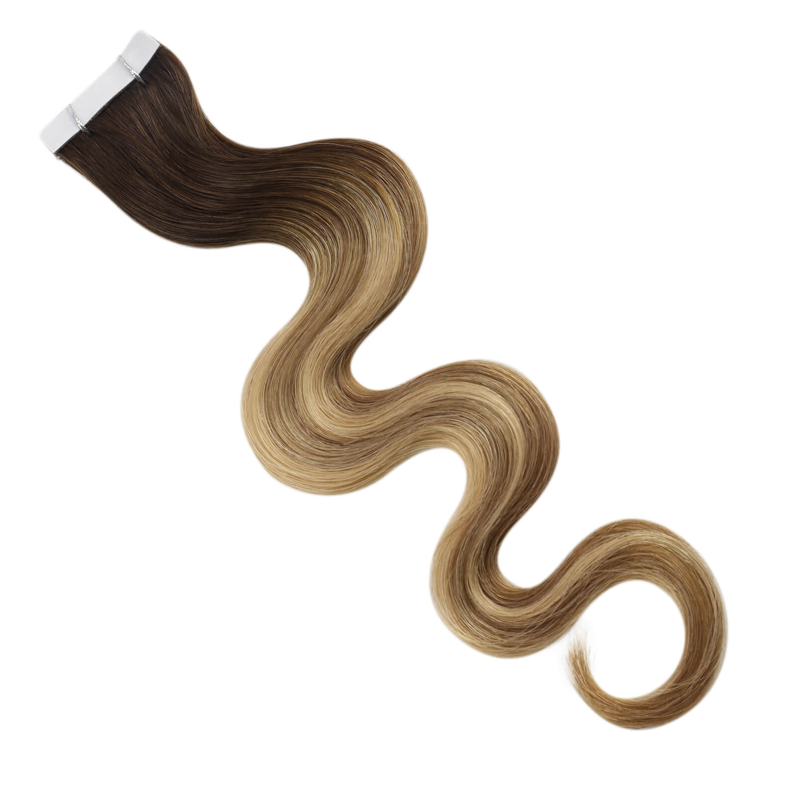 beach wavy virgin tape in hair extensions #3/8/22