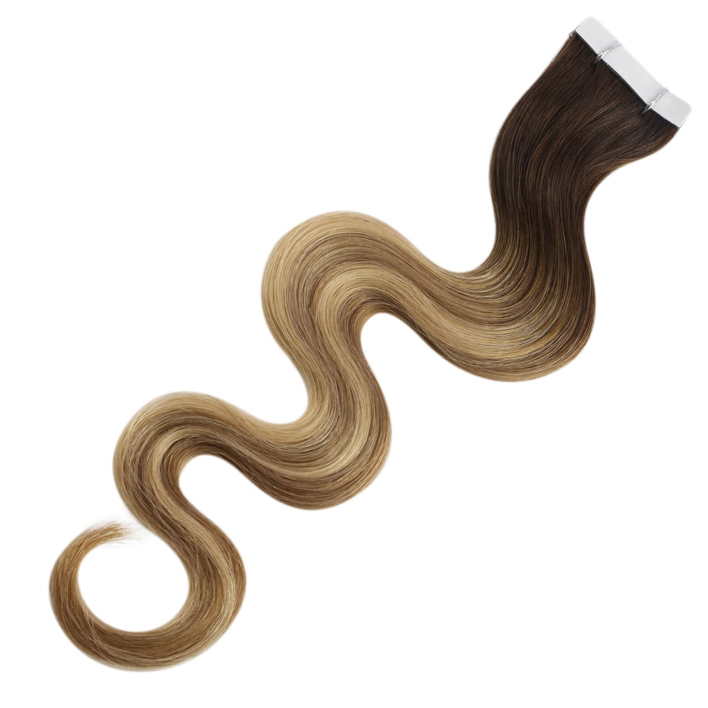 wavy virgin tape in hair extensions #3/8/22 professional hair extensions