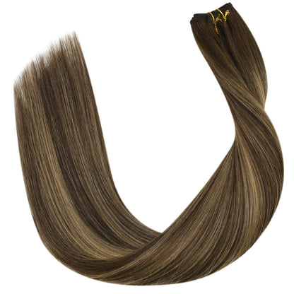 machine tied weft extensions virgin hair extensions