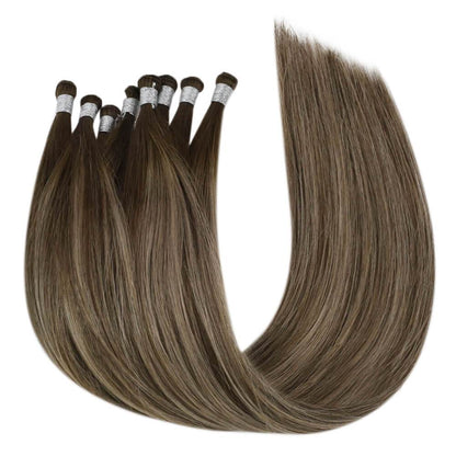 Real Human Hair Hand-tied Hair Extensions